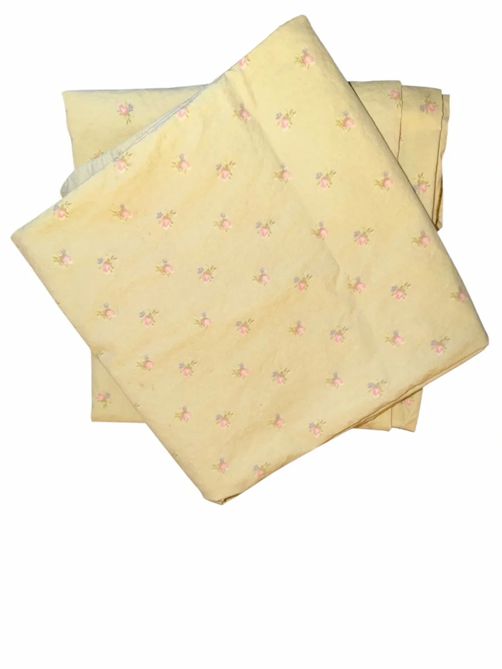 Simply Shabby Chic Green King Size Pillowcases with Pink Floral Print